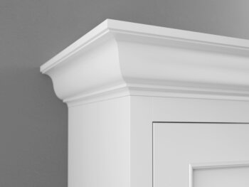 Crown Molding at the top of a kitchen cabinet from Dura Supreme Cabinetry.